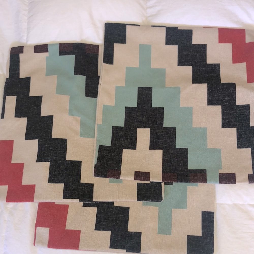 (1-3) Like New 24” Mudcloth Pillow Covers